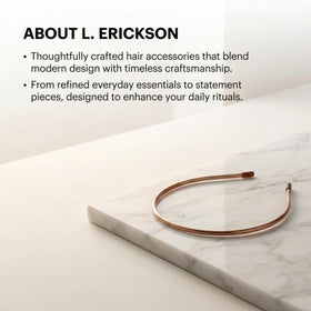 L. Erickson side silhouette showing thin profile, comfortable gentle hold