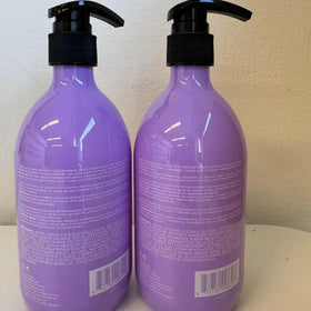 L LUSETA lifestyle bathroom shelf showing salon-ready routine