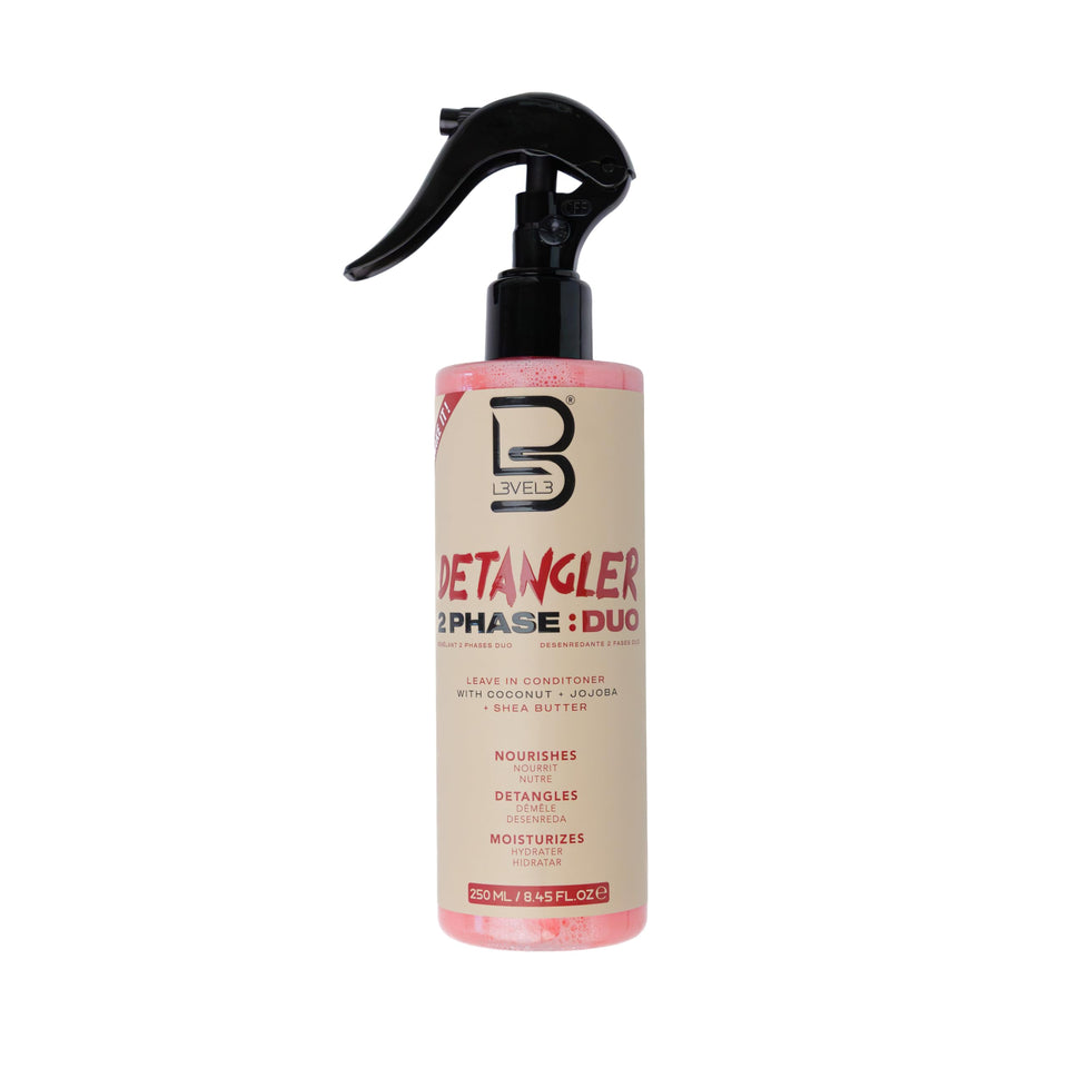 L3 front packaging showing bottle and brand for confident detangling