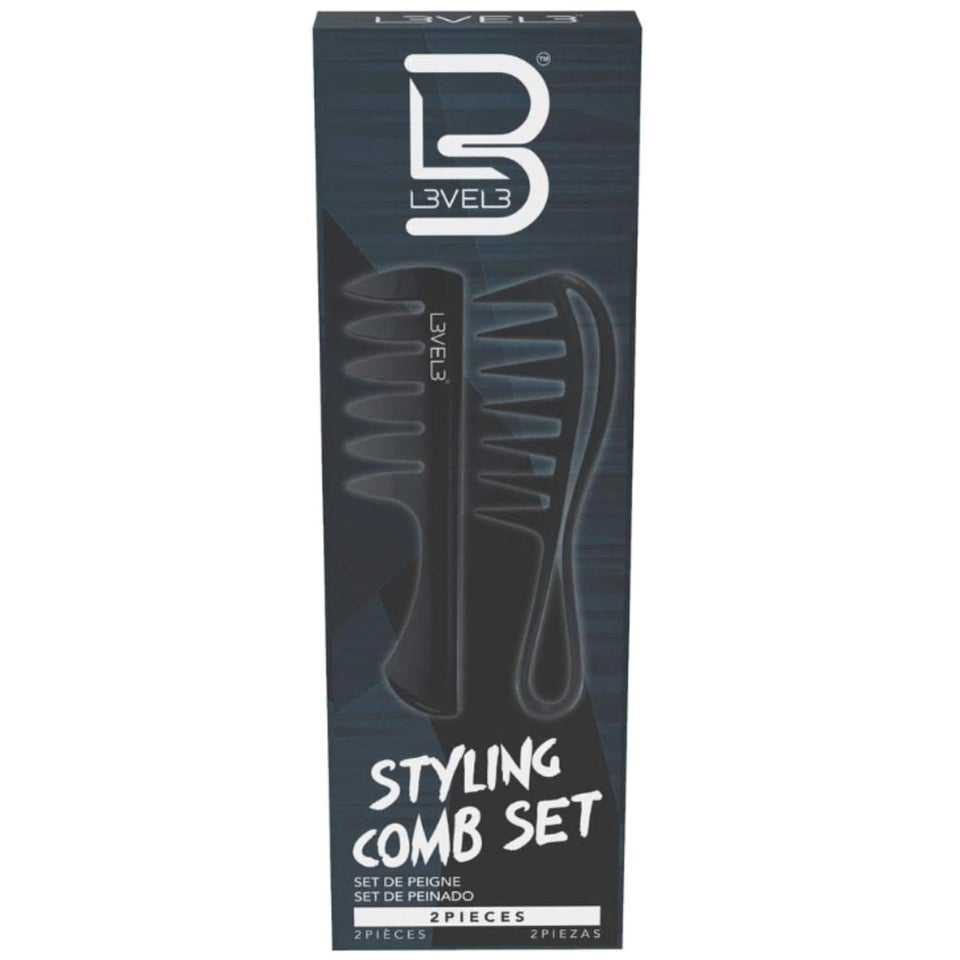 L3 front view of the two-piece comb set showing sleek ergonomic shape and durability