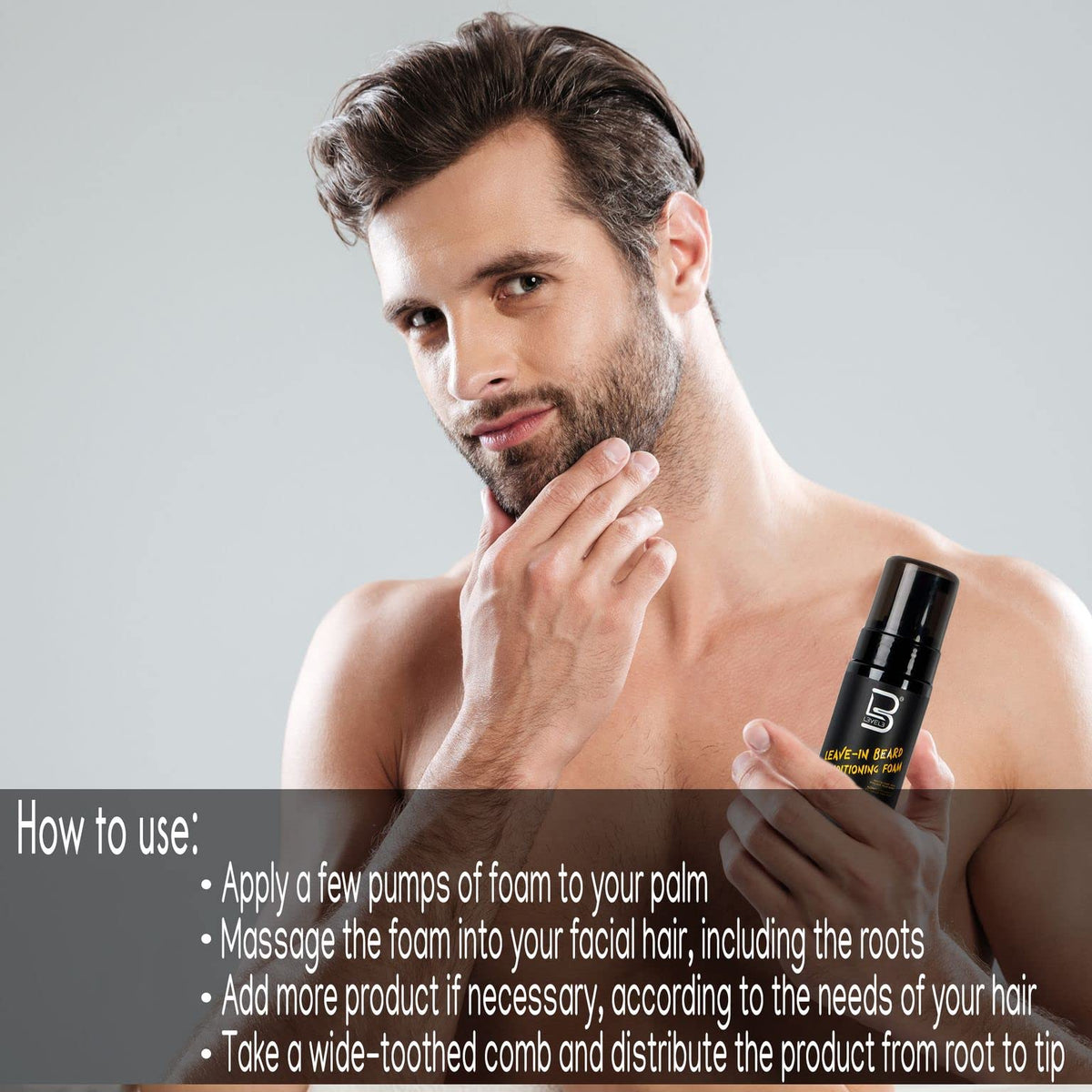 L3 in bathroom grooming routine illustrating daily use and fast results