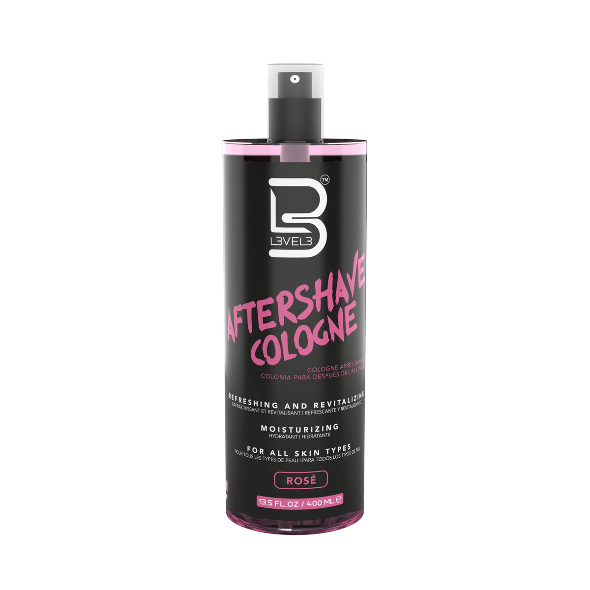 L3 front bottle showing label and sleek packaging for confident grooming
