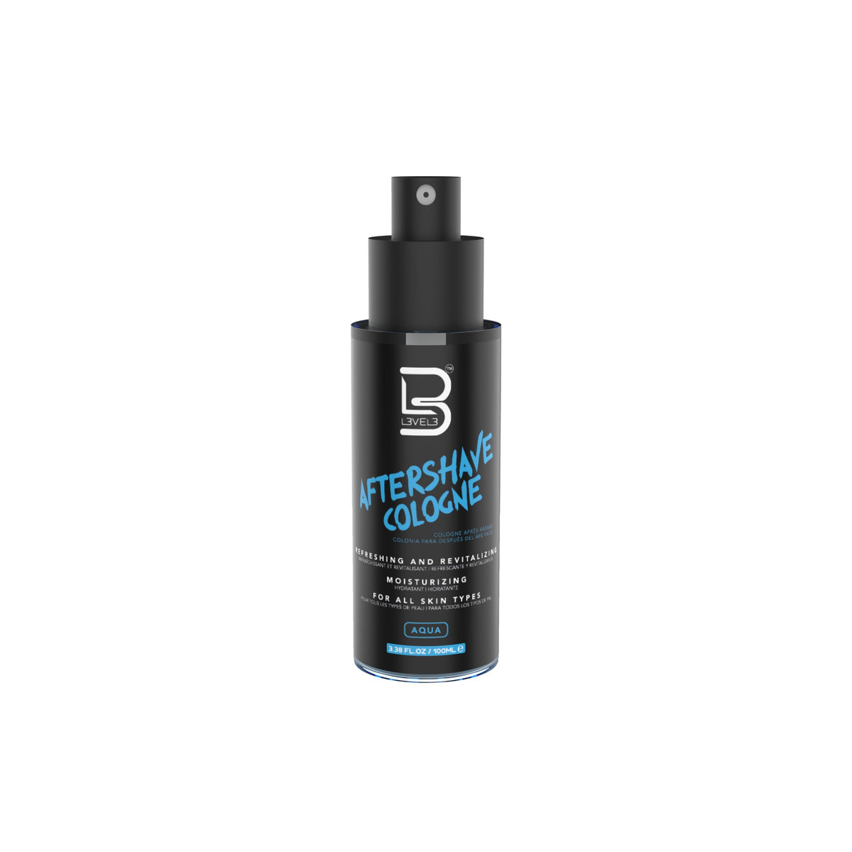 L3 front packaging showing bottle and label, communicates quality
