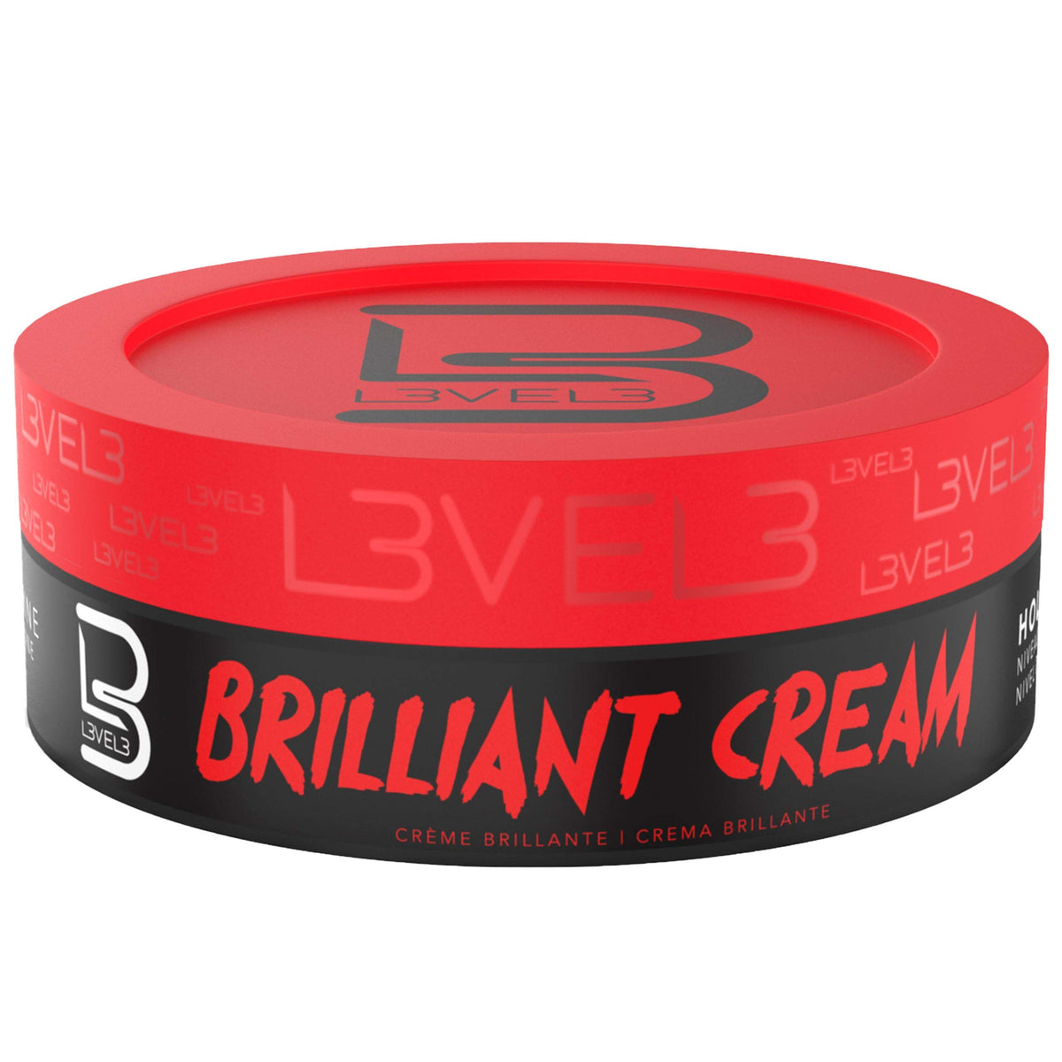 L3 Level 3 Brilliant Cream front jar showing packaging and brand clarity benefit