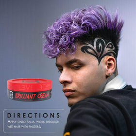 L3 Level 3 cream before and after hairstyle comparison showing improved shine and texture