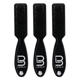 L3 front packaging of fade brush set showing three-piece kit benefits