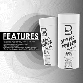 L3 open jar showing fine powder texture for instant mattifying and texturizing benefit