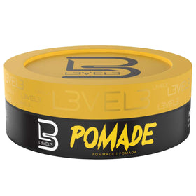 L3 Level 3 Pomade on bathroom shelf in lifestyle scene conveying everyday usability benefit