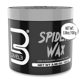 L3 Level 3 Spider Wax placed on bathroom shelf in lifestyle setting benefit