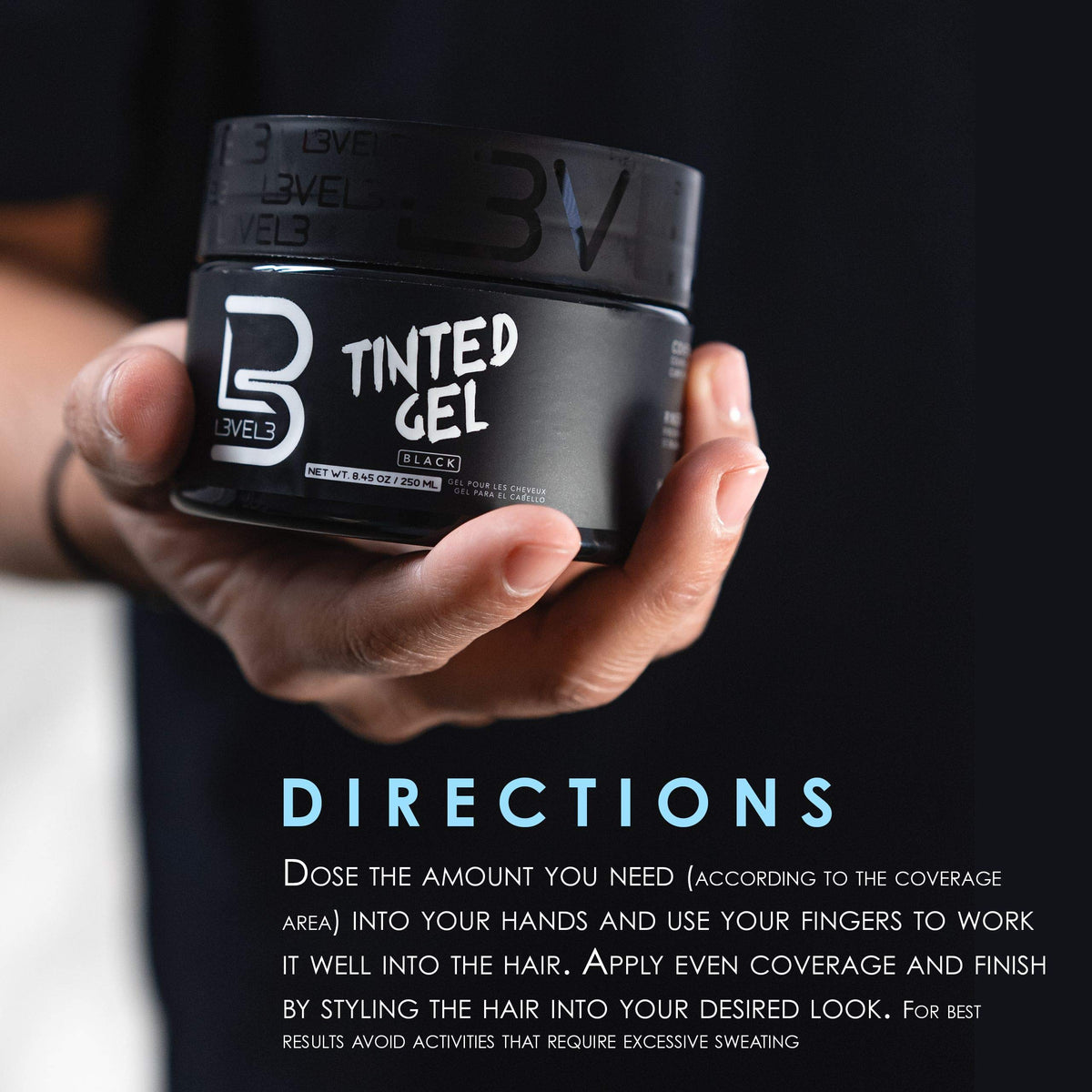 L3 open cap revealing gel texture and easy spreadability