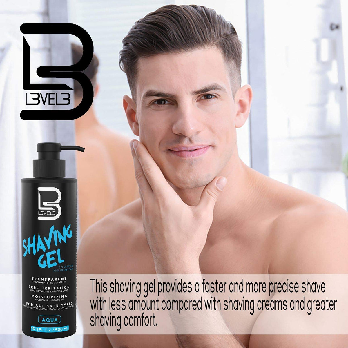 L3 labeled tube detail highlighting ingredients and simple application steps