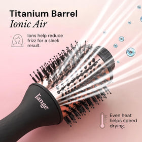 L'ANGE HAIR Le Volume on bathroom counter displaying ready-to-use styling convenience