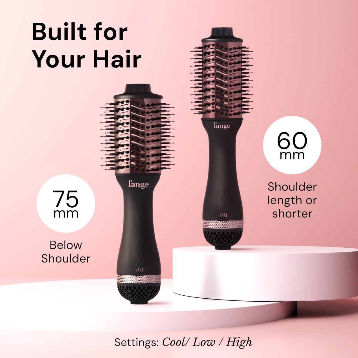 L'ANGE HAIR Le Volume lifting roots during styling to create visible volume