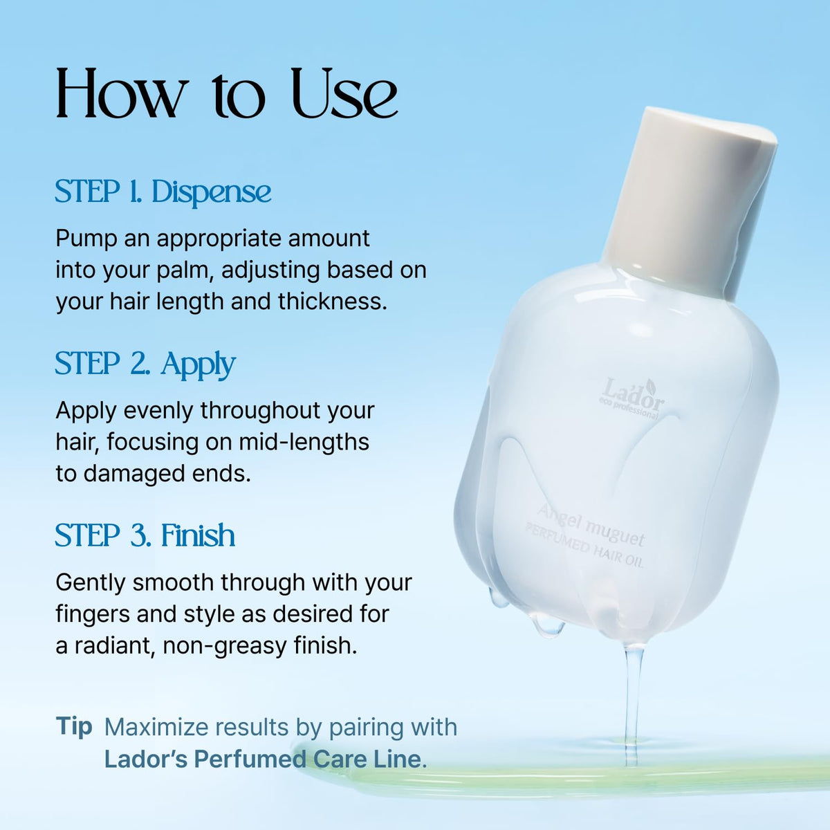 LA'DOR next to ruler showing 80 ml scale for travel-friendly size benefit