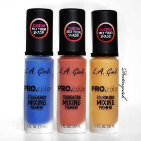 L.A. Girl professional applying pigment on set showing artist-grade control benefit