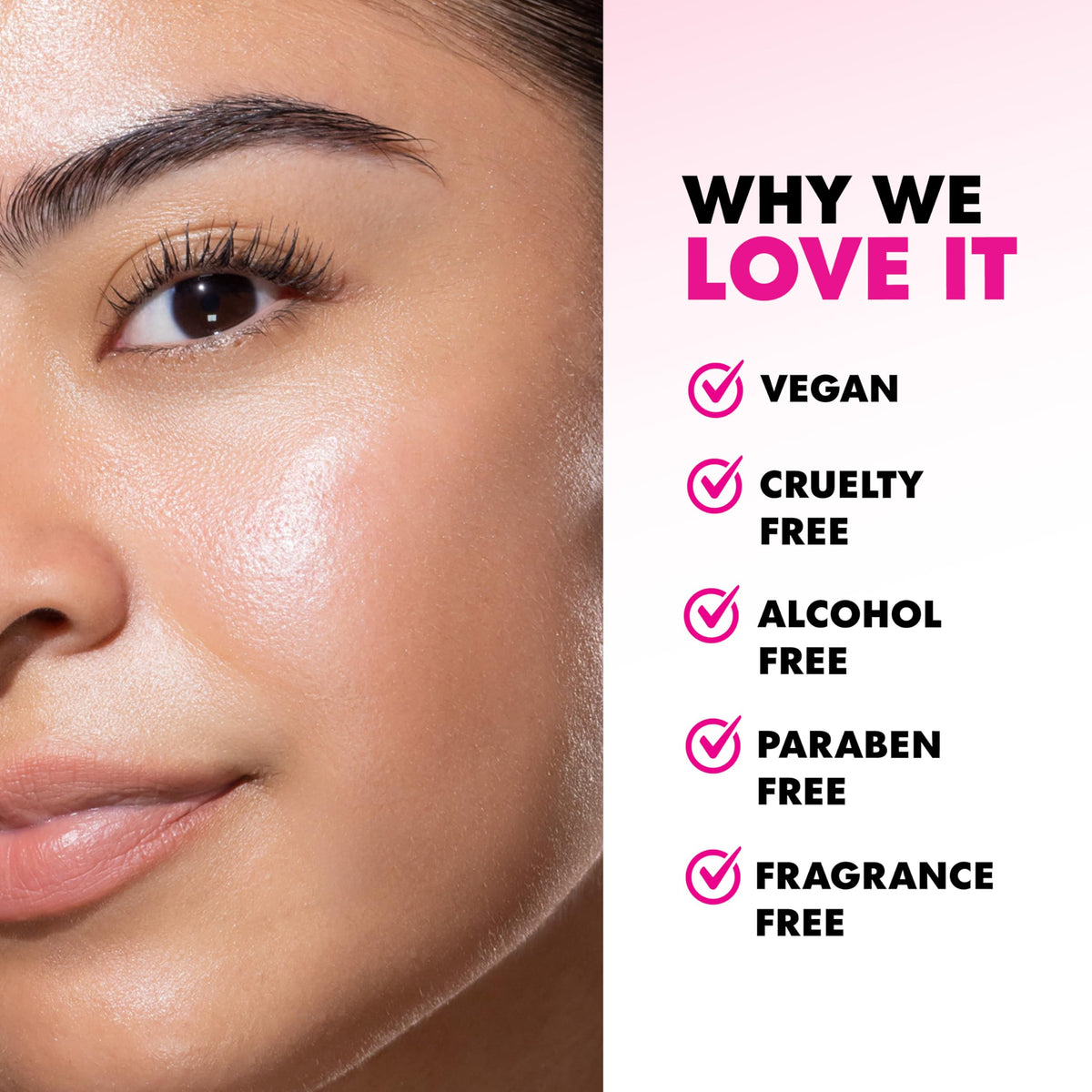 L.A. Girl birch sap ingredient shot highlighting hydrating benefits