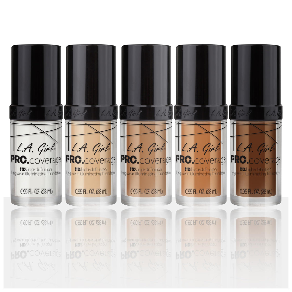 L.A. Girl worn by model for natural radiant finish and photo-ready look
