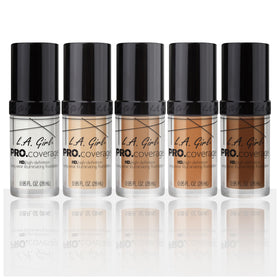L.A. Girl worn by model for natural radiant finish and photo-ready look