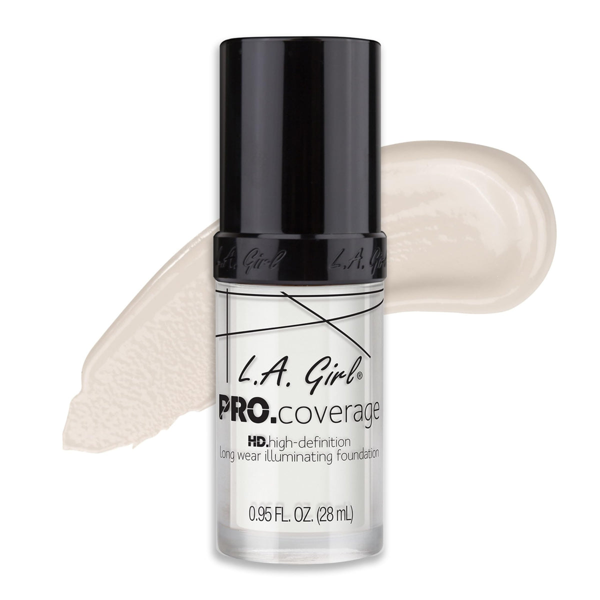 L.A. Girl texture swatch showing dewy, blendable finish and hydration