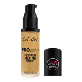 L.A. Girl dropper dispensing yellow pigment demonstrating precise control benefit
