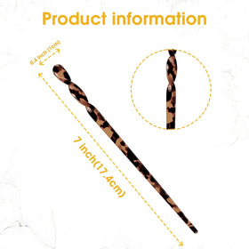 La Jolie Jasmin hair stick securing a bun demonstrating secure hold and smooth slide