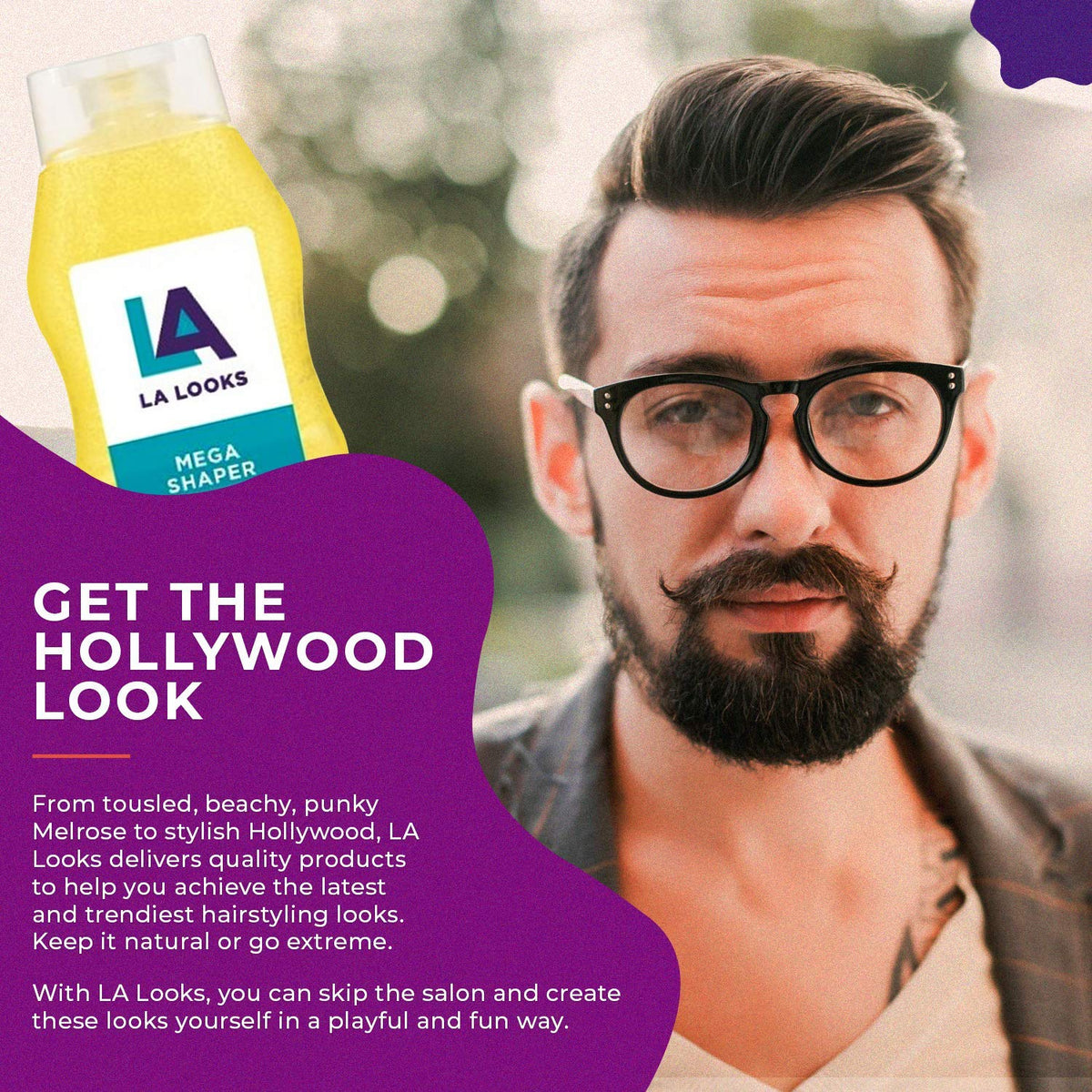 L.A. Looks jar in hand showing 20-ounce size for value and frequency of use