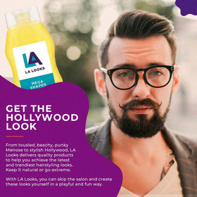 L.A. Looks jar in hand showing 20-ounce size for value and frequency of use