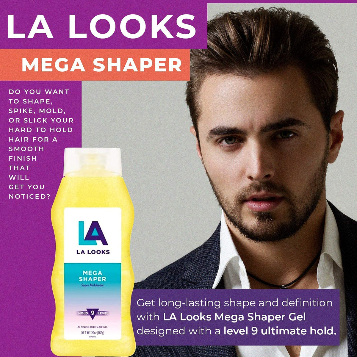 L.A. Looks close-up gel texture highlighting non-sticky consistency and hold
