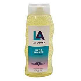 L.A. Looks open jar close-up showing clear gel texture and easy scoop