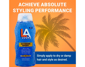 L.A. Looks close-up open cap showing clear gel texture for easy application