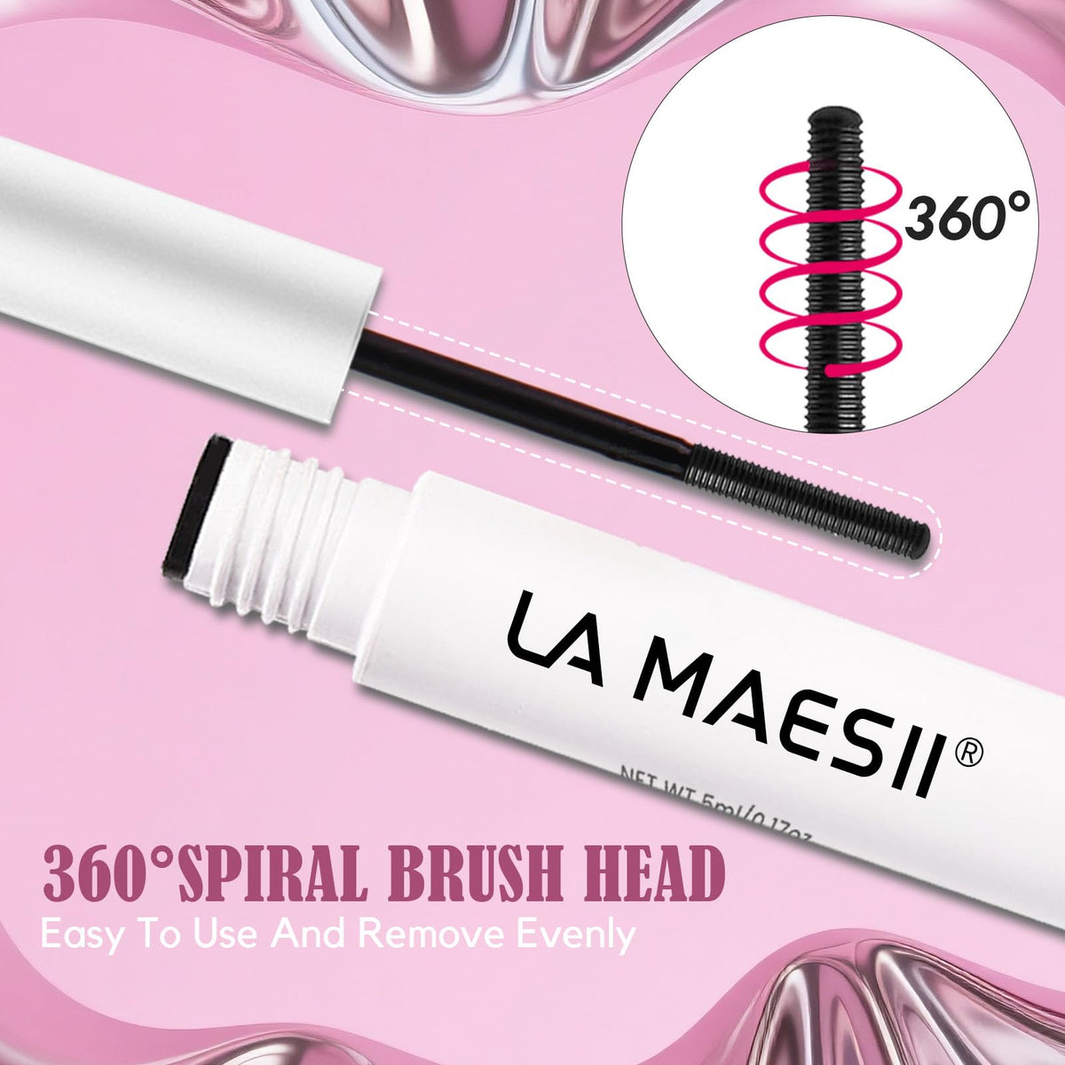 LA MAESII clear remover texture demonstrating gentle oil-based formula