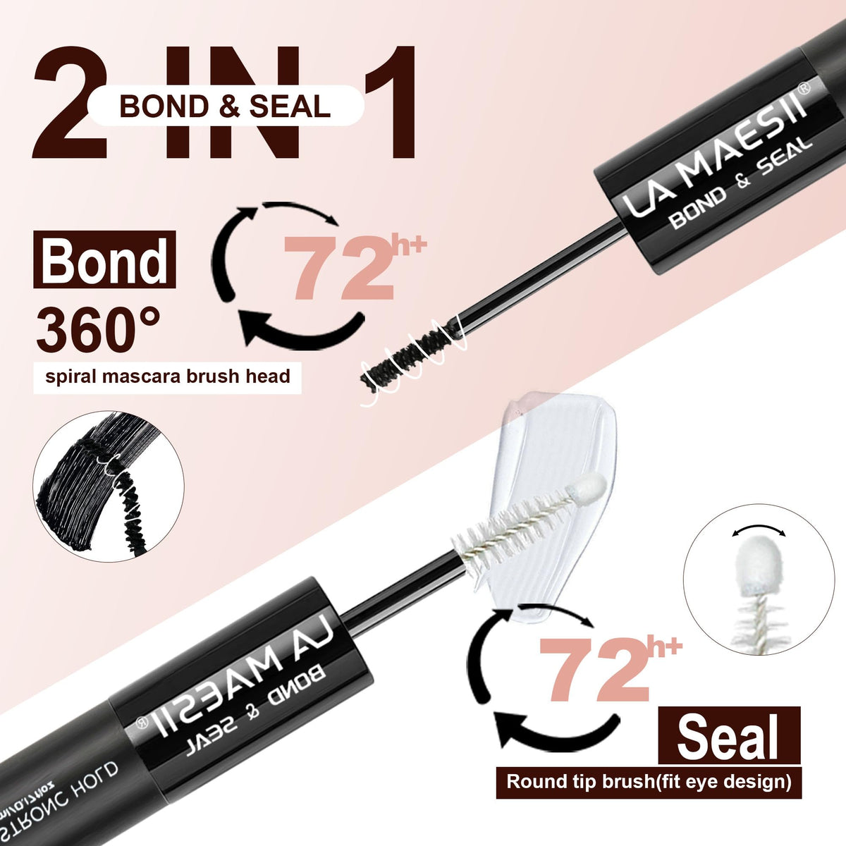 La Maesii dual-ended tip close-up for precise bond and seal application