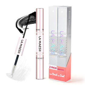 La Maesii front packaging showing both Bond and Seal tubes for reliable lash adhesion
