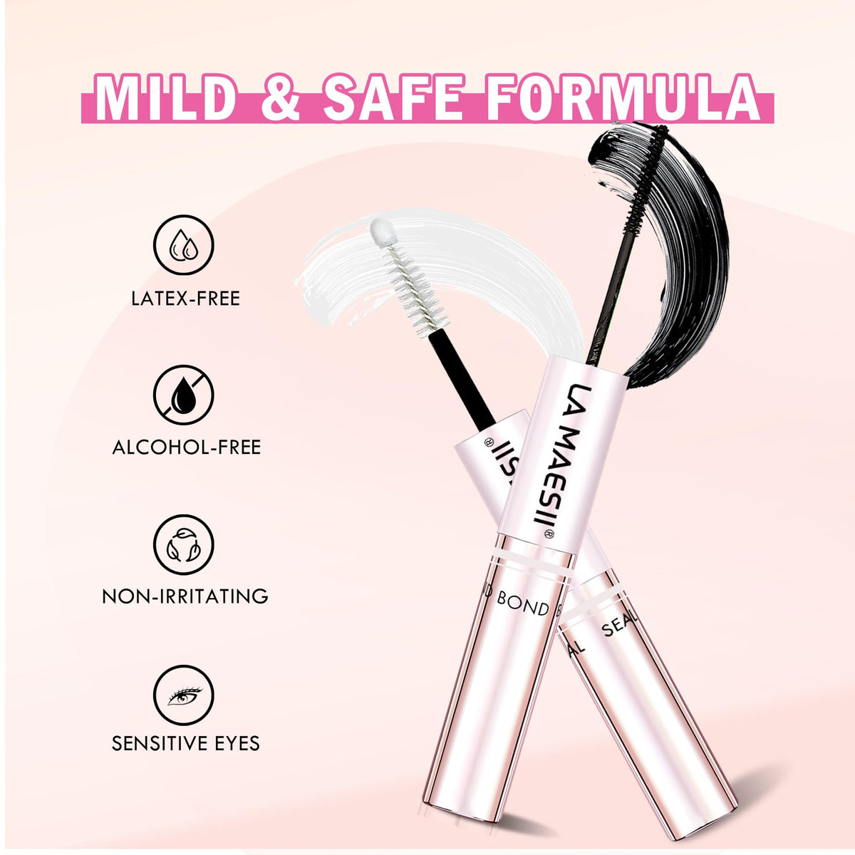 La Maesii glue texture drops showing smooth, quick-dry consistency for neat results