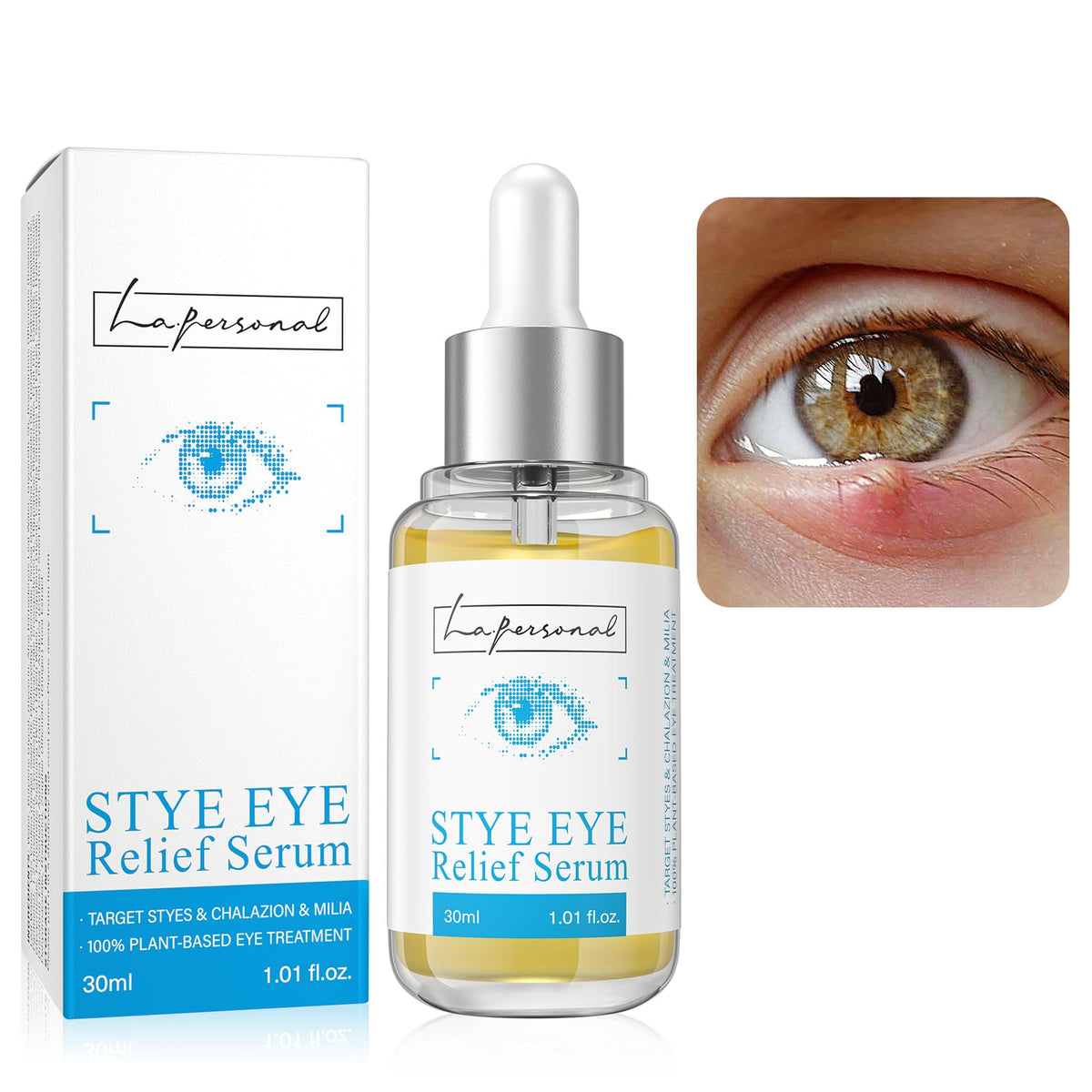 LA.PERSONAL front packaging showing bottle and label for clear product ID and benefit