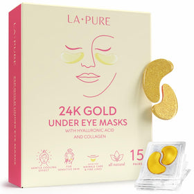LA PURE front box showing 15 pairs and product benefits