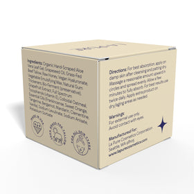 LA PURE made in usa seal on box emphasizing small-batch quality