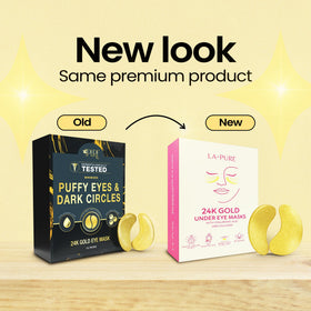 LA PURE single pair removed from wrapper showing gel patch texture