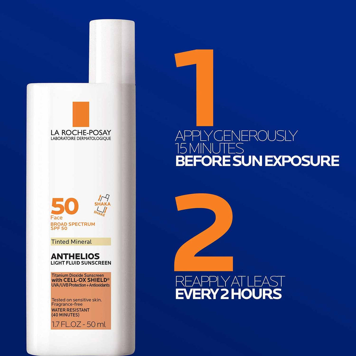 La Roche-Posay fluid used before foundation as a smooth matte makeup base