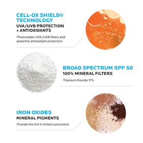 La Roche-Posay display of available shades illustrating options for diverse skin tones