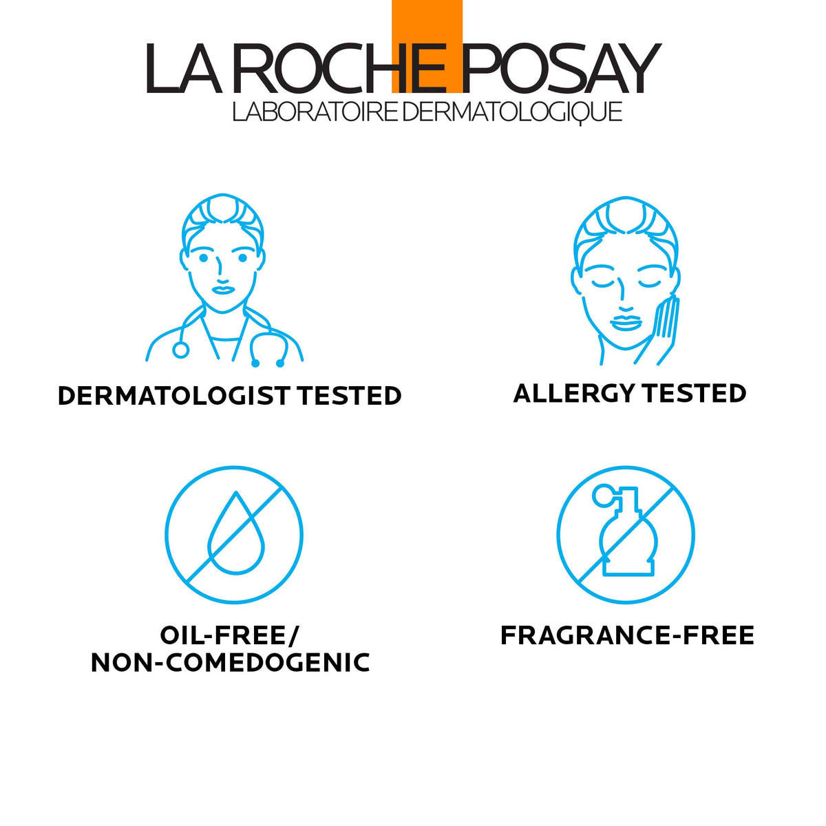 La Roche-Posay on arm, full-body coverage and quick drying benefit