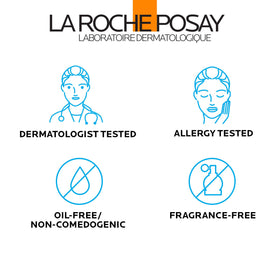 La Roche-Posay on arm, full-body coverage and quick drying benefit