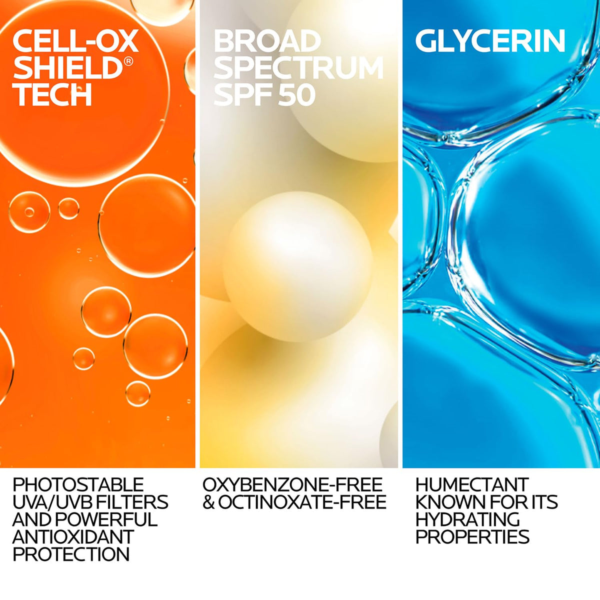 La Roche-Posay bottle cap open demonstrating easy dispensing for quick application