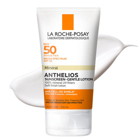 La Roche-Posay front packaging showing SPF 50 and mineral formula benefits
