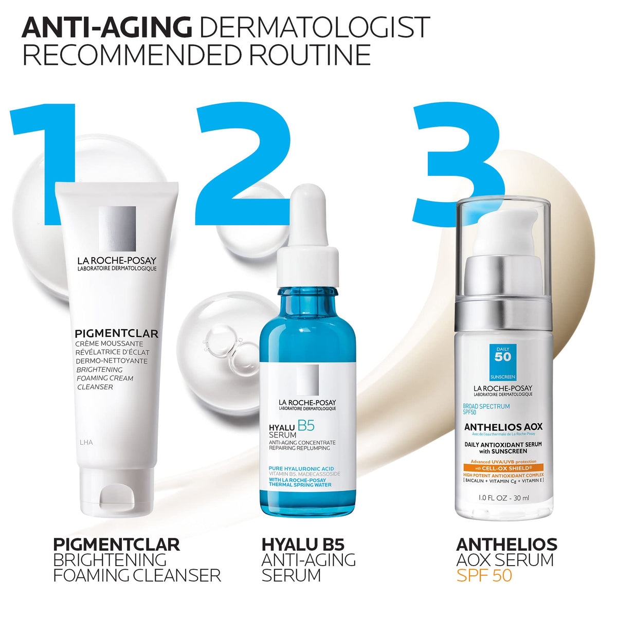 La Roche-Posay Anthelios AOX next to hand for size and scale reference