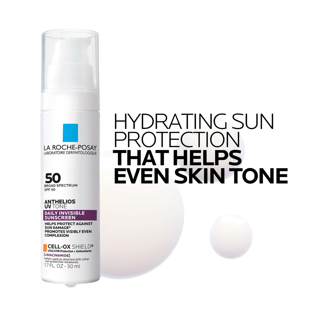 La Roche-Posay swatches on wrists across tones showing no white cast
