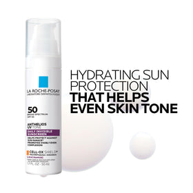 La Roche-Posay swatches on wrists across tones showing no white cast