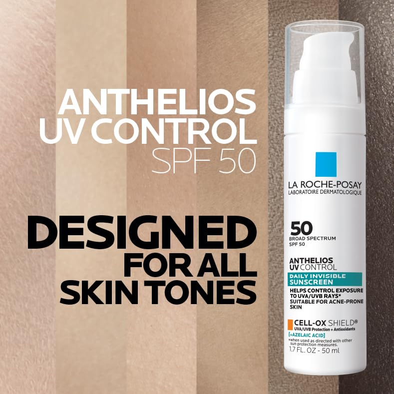La Roche-Posay travel size next to hand showing compact portability