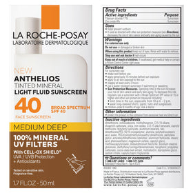 La Roche-Posay travel size tube with scale for on-the-go protection benefit