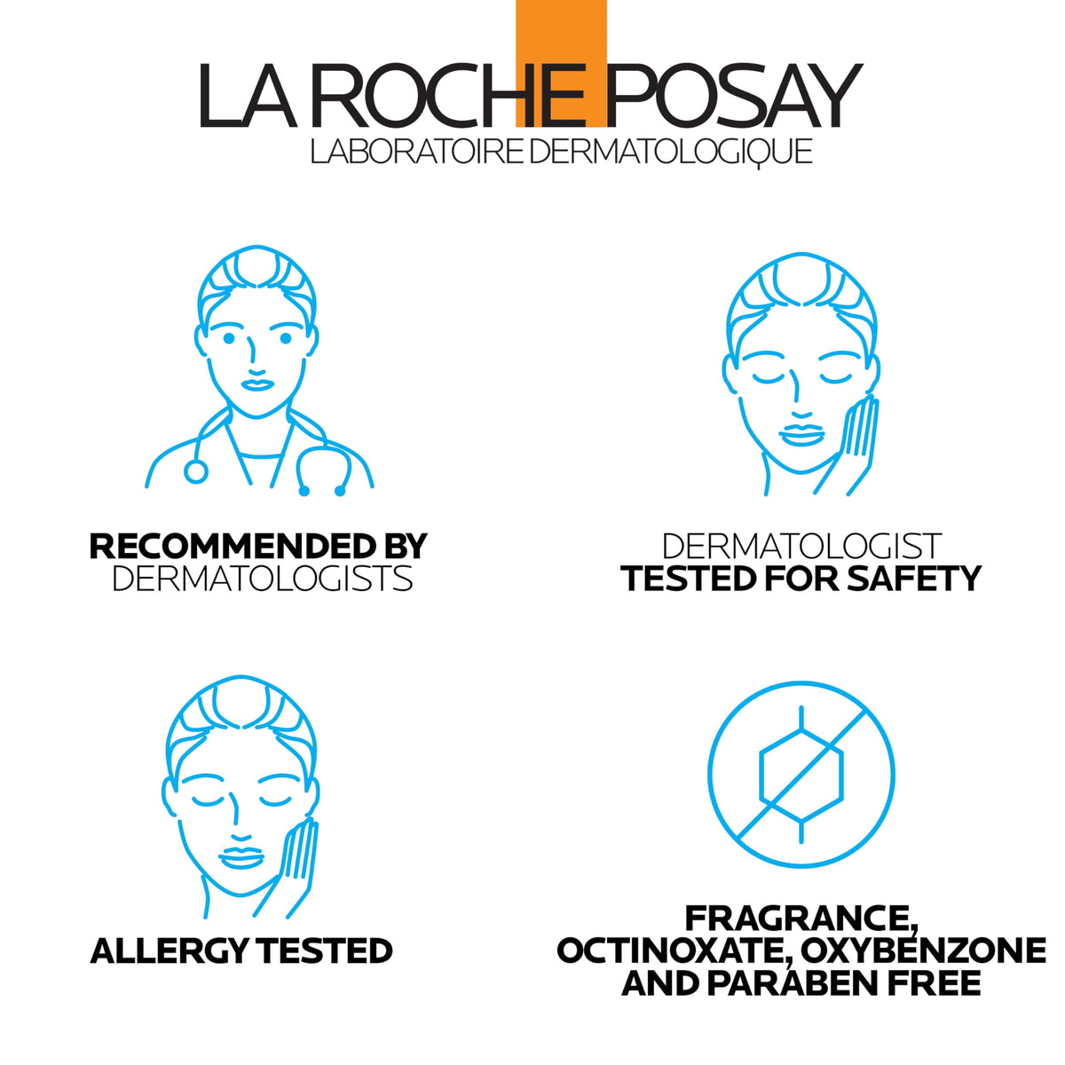 La Roche-Posay serum spread on skin illustrating invisible finish